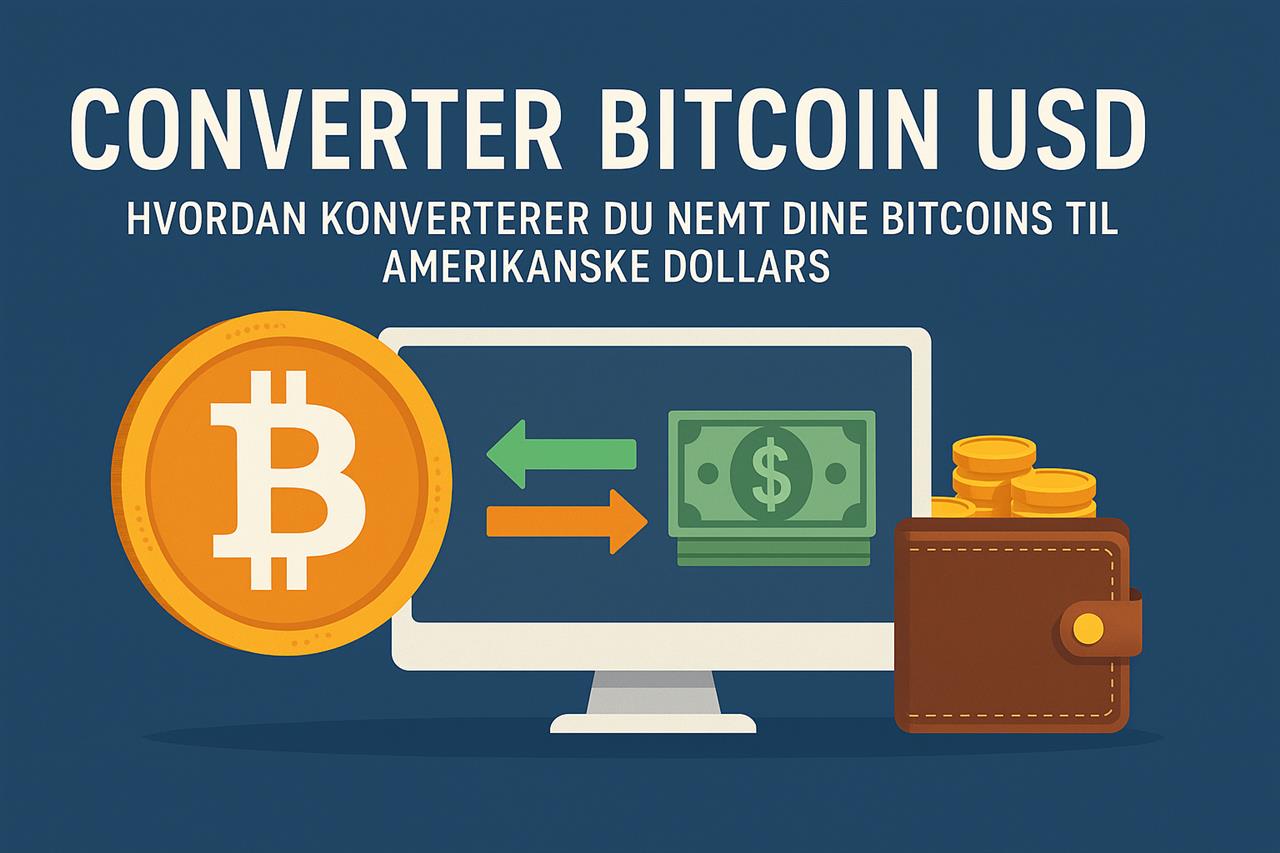 Converter bitcoin usd - hvordan konverterer du nemt dine bitcoins til amerikanske dollars